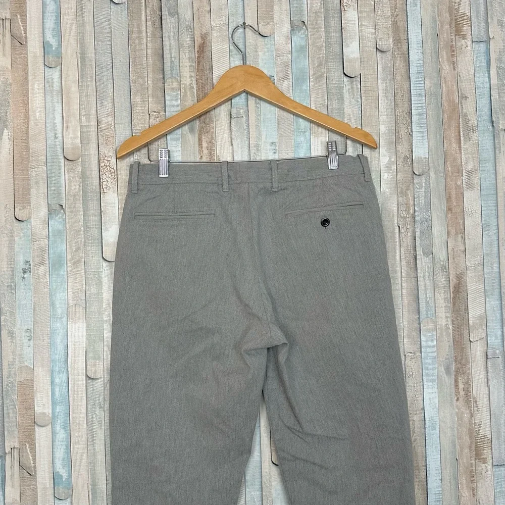 J Crew 32 Gray Brushed Cotton Melange Twill 770 Pant Trouser Straight Fit Leg‎ - Picture 5 of 11